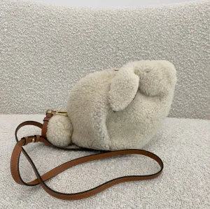 Loewe Rabbit Crossbody Bag Shearling Mini