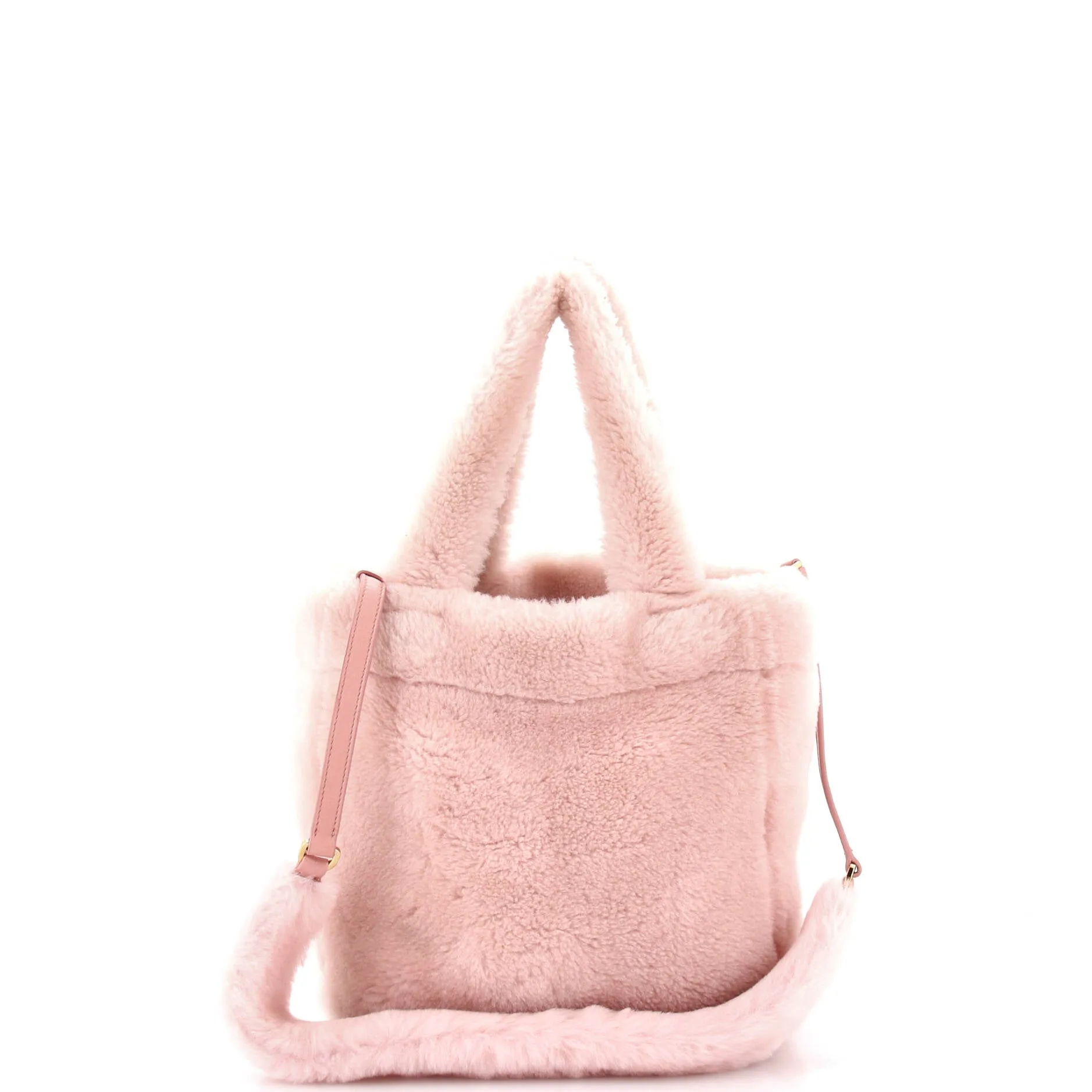 Logo Tote Shearling Small
