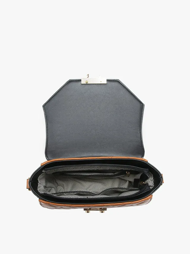 Lou Square Quilted Crossbody