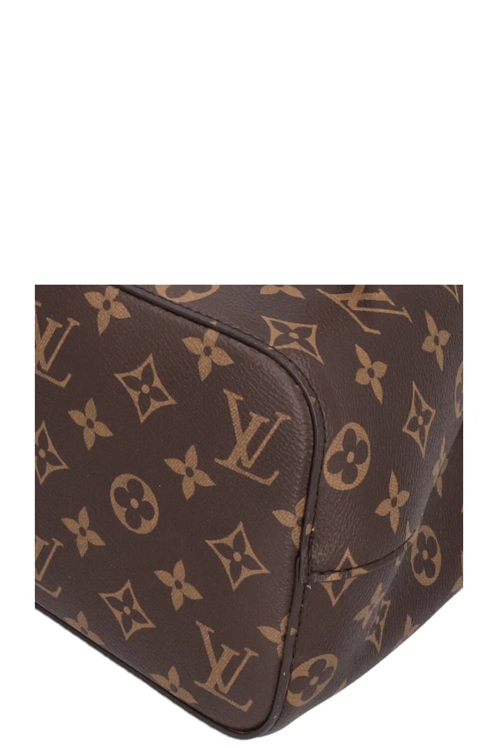 LOUIS VUITTON BB Neonoe Shearling Bucket Bag Cozygram Canvas