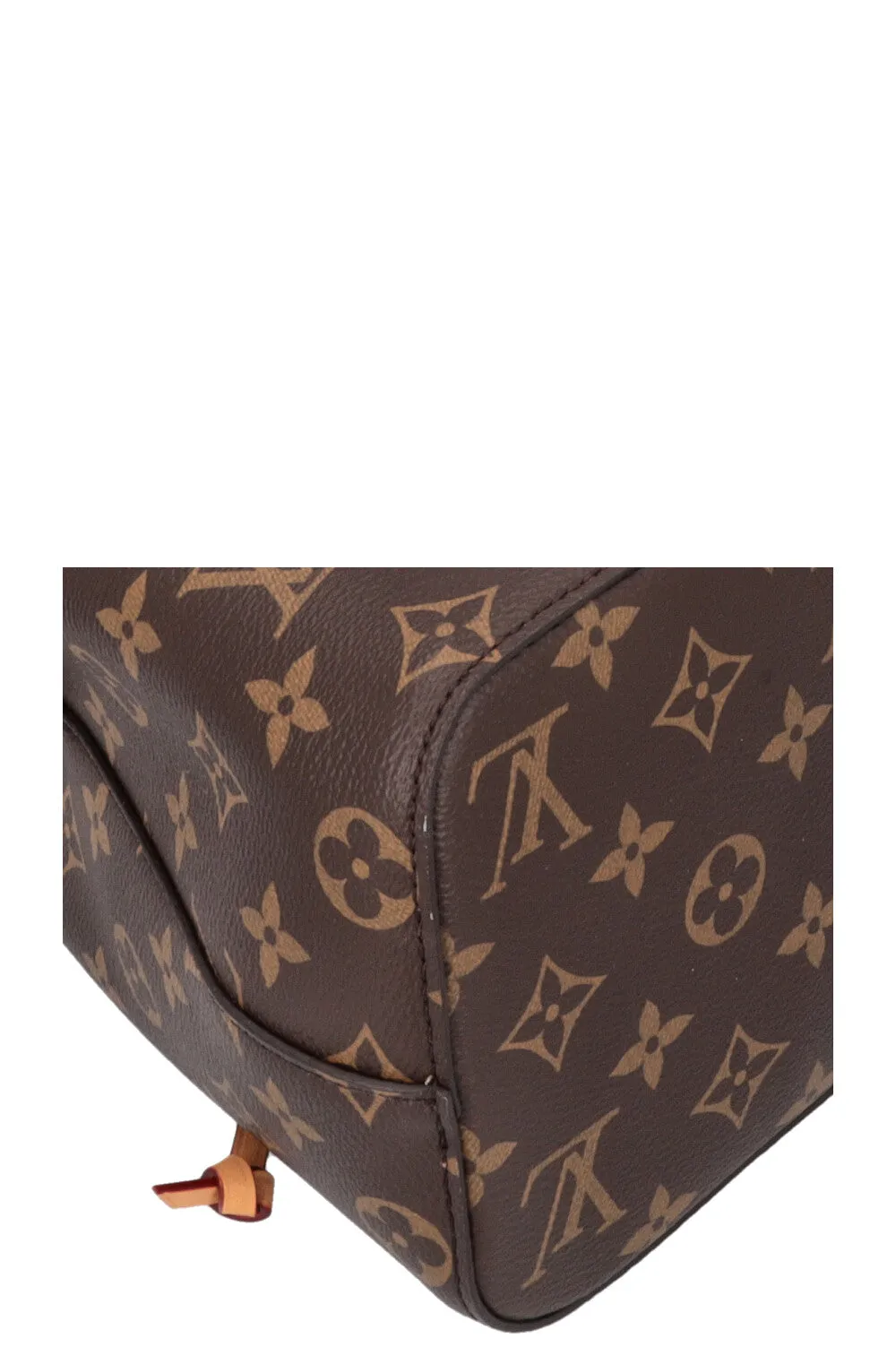 LOUIS VUITTON BB Neonoe Shearling Bucket Bag Cozygram Canvas