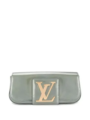 Louis Vuitton - Logo embossed clutch bag - women - PVC - One Size - Blue