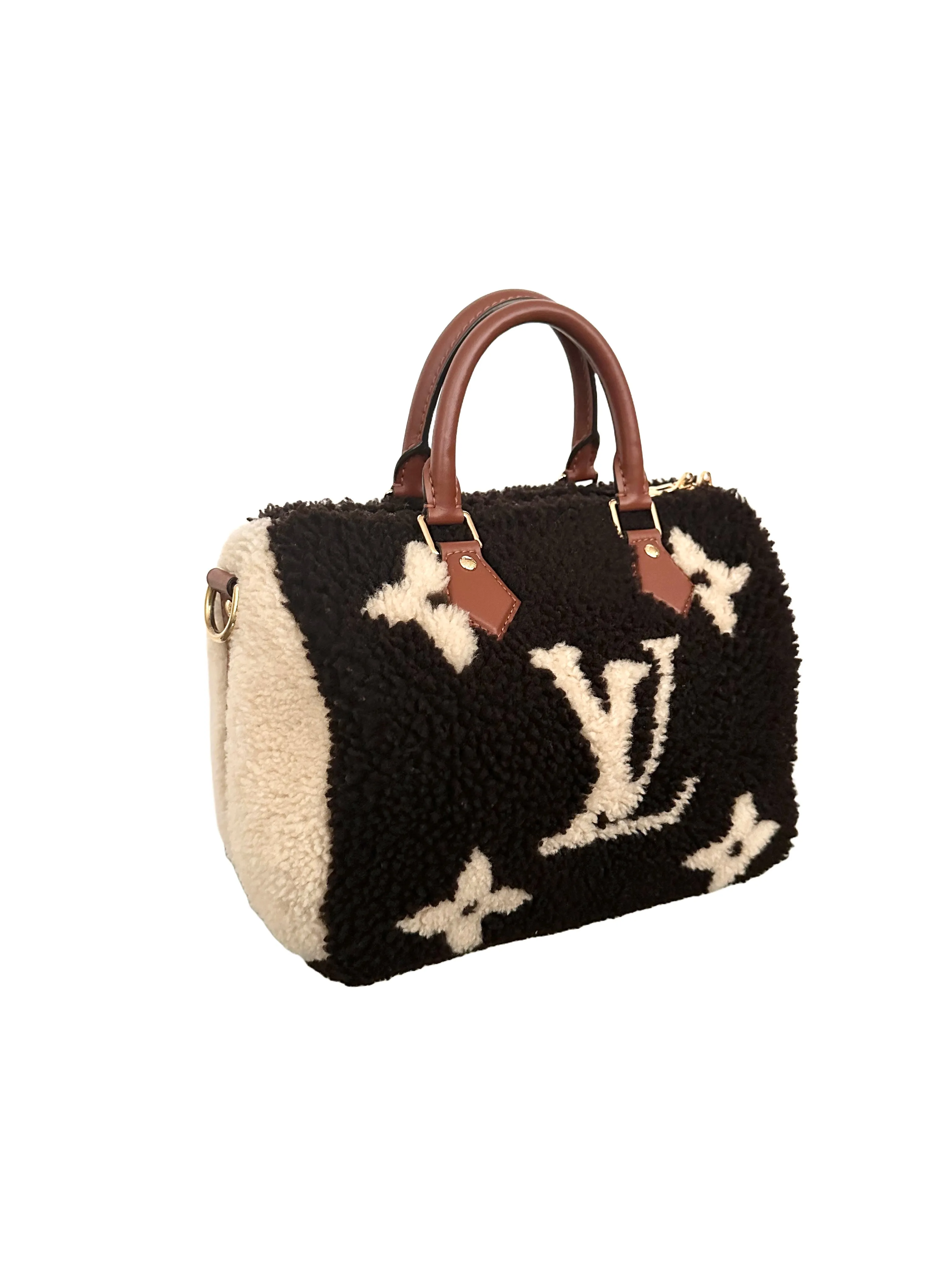 Louis Vuitton Speedy 25 Teddy Fleece Shearling