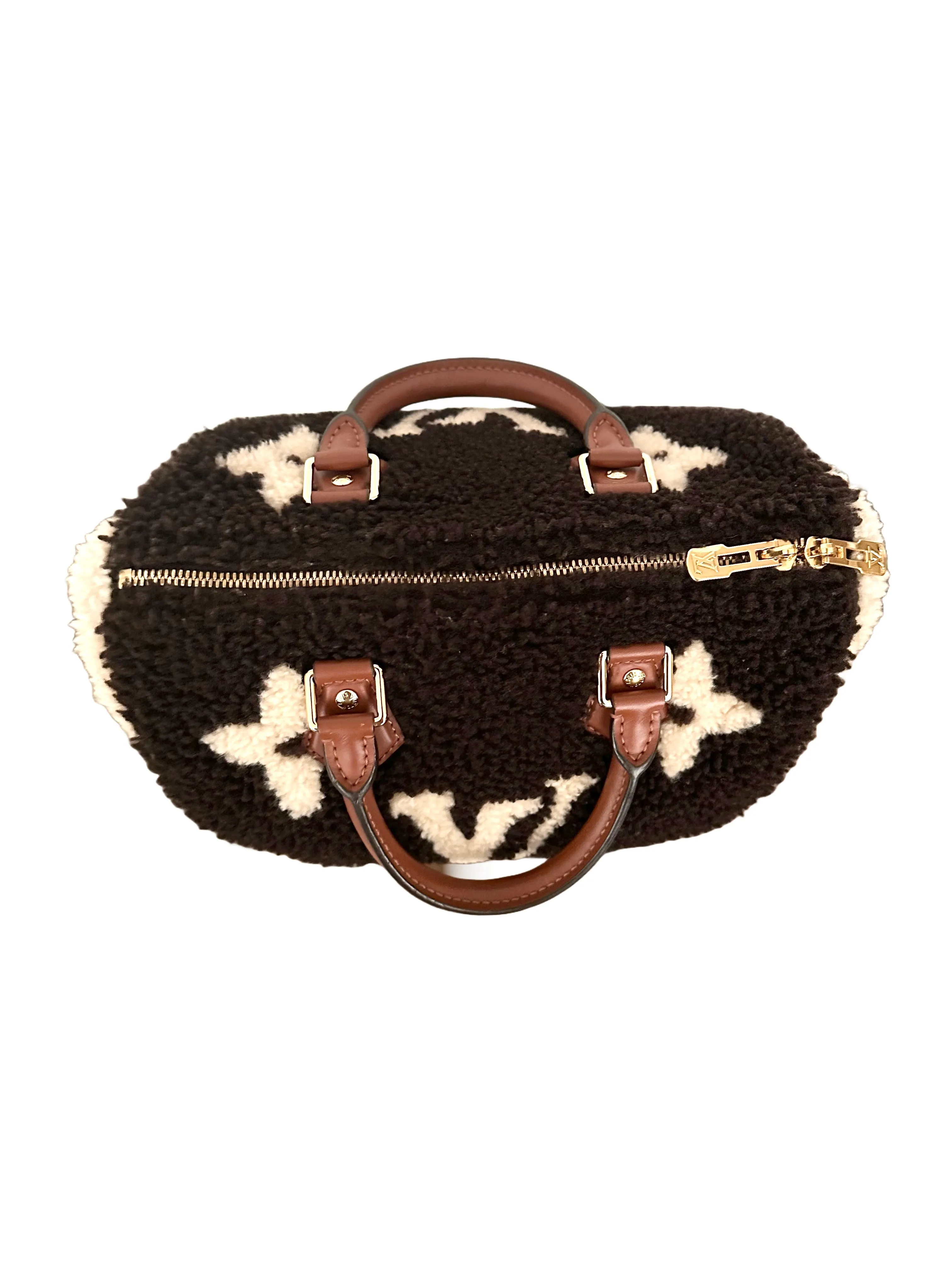 Louis Vuitton Speedy 25 Teddy Fleece Shearling