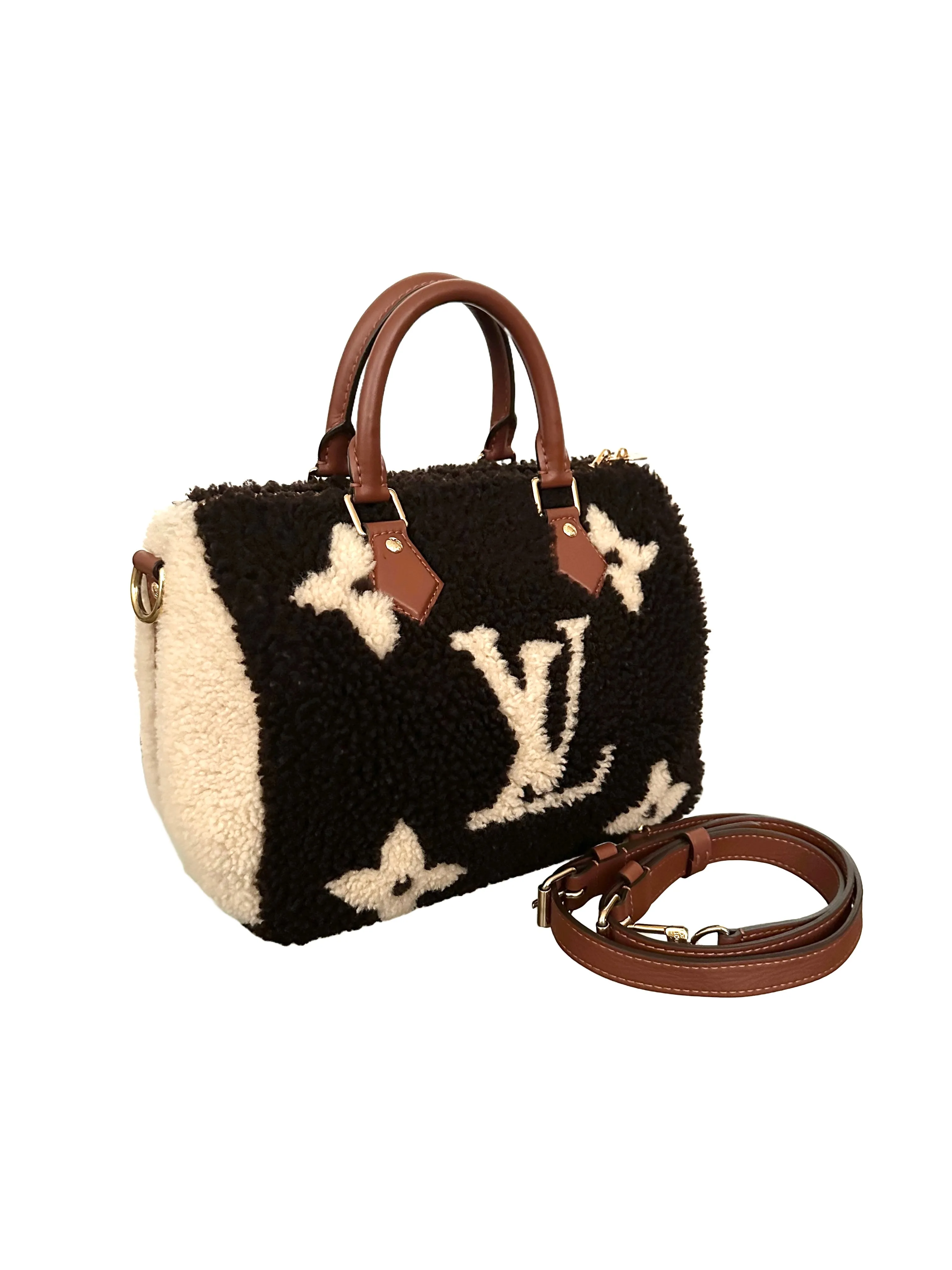 Louis Vuitton Speedy 25 Teddy Fleece Shearling