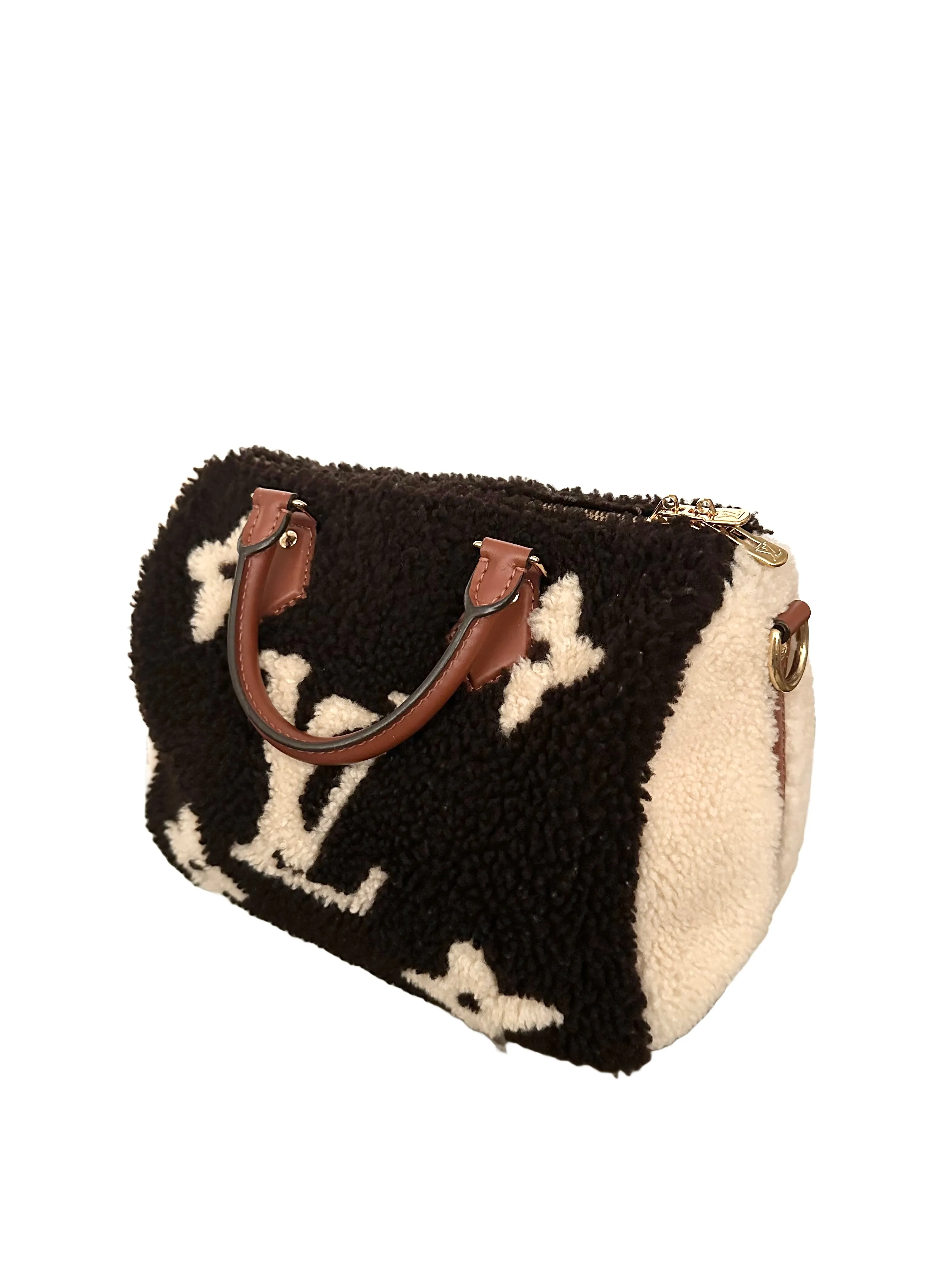 Louis Vuitton Speedy 25 Teddy Fleece Shearling