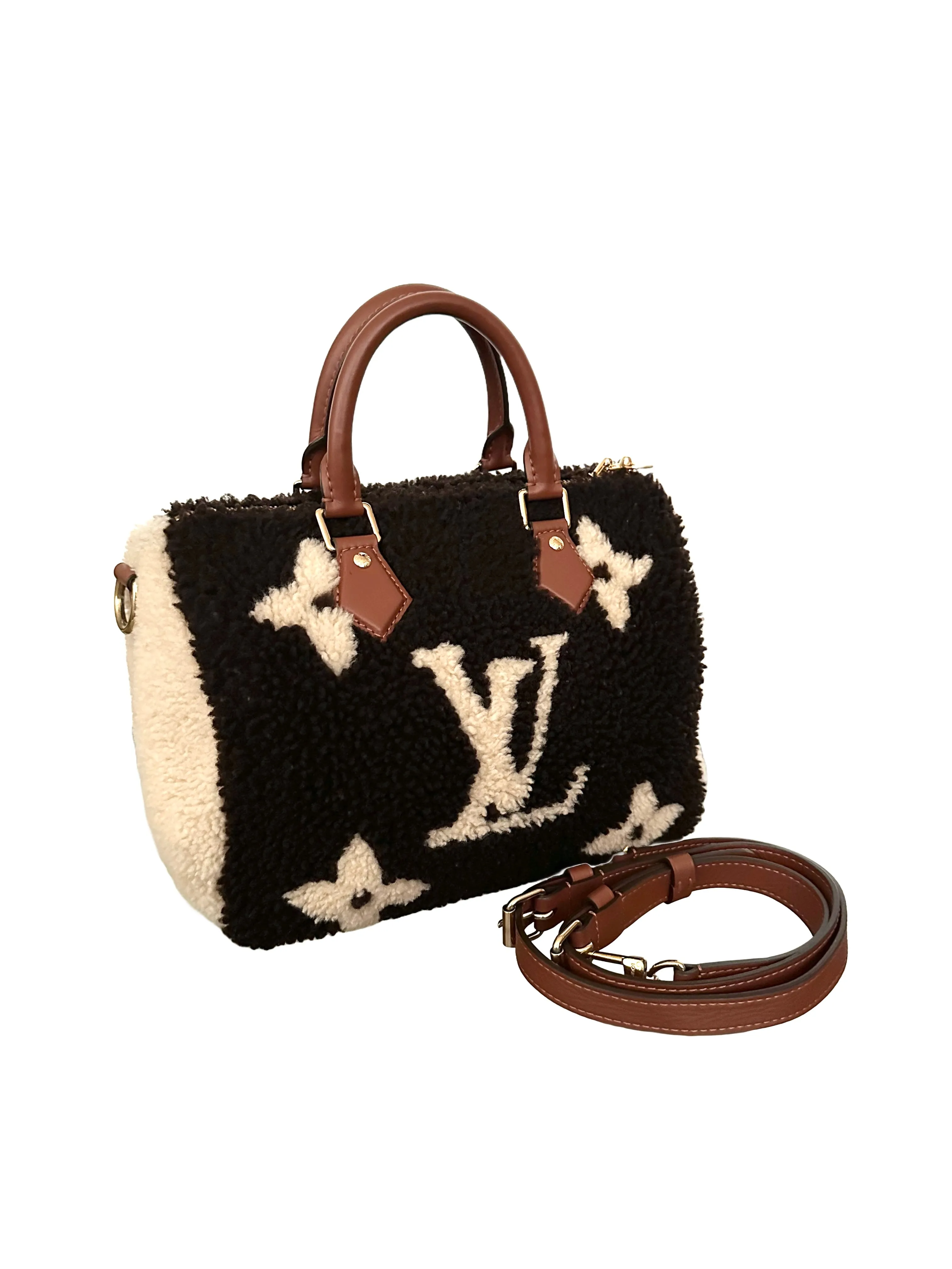 Louis Vuitton Speedy 25 Teddy Fleece Shearling