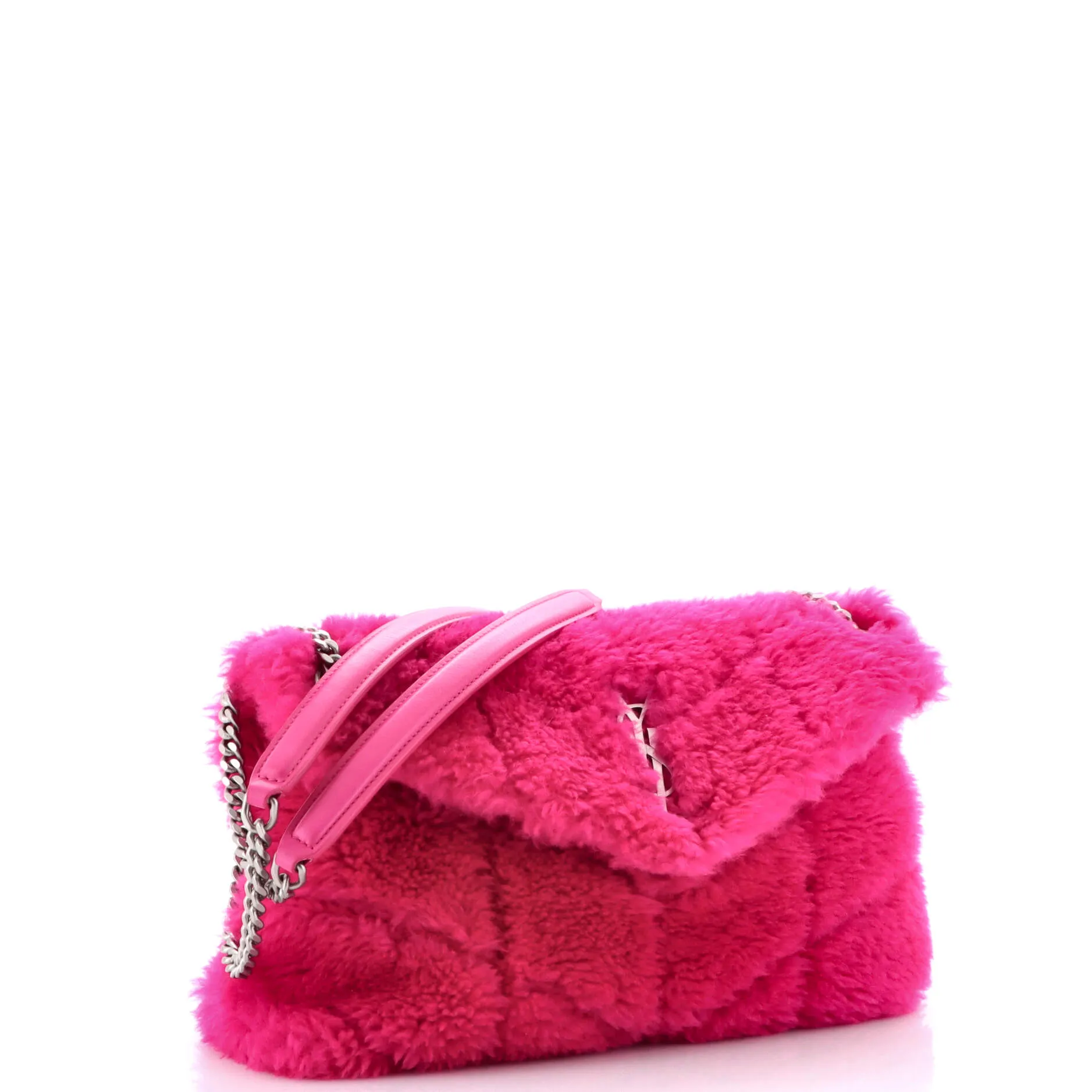 Loulou Puffer Shoulder Bag Quilted Shearling Medium