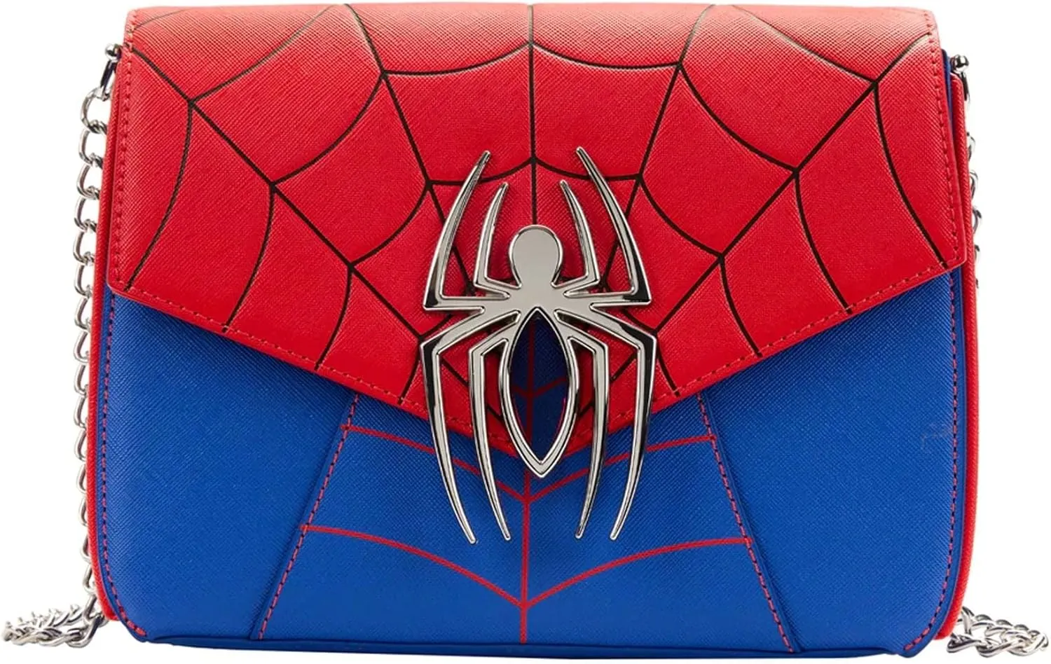 Loungefly Marvel Spider Man Color-Block Crossbody Bag Spider Man One Size