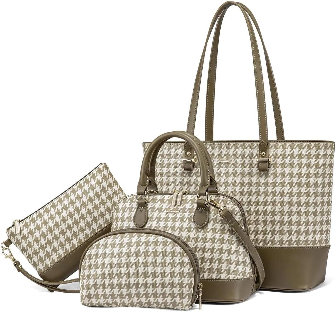 LOVEVOOK Handbags for Women Shoulder Bags Tote Satchel Hobo 3pcs Purse Set