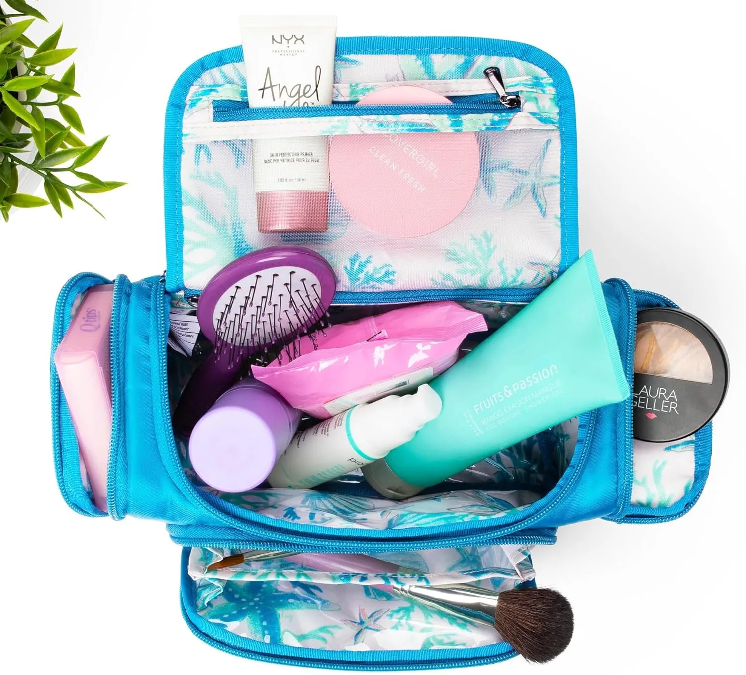 Lug Trolley Medium Cosmetic Case, CORAL