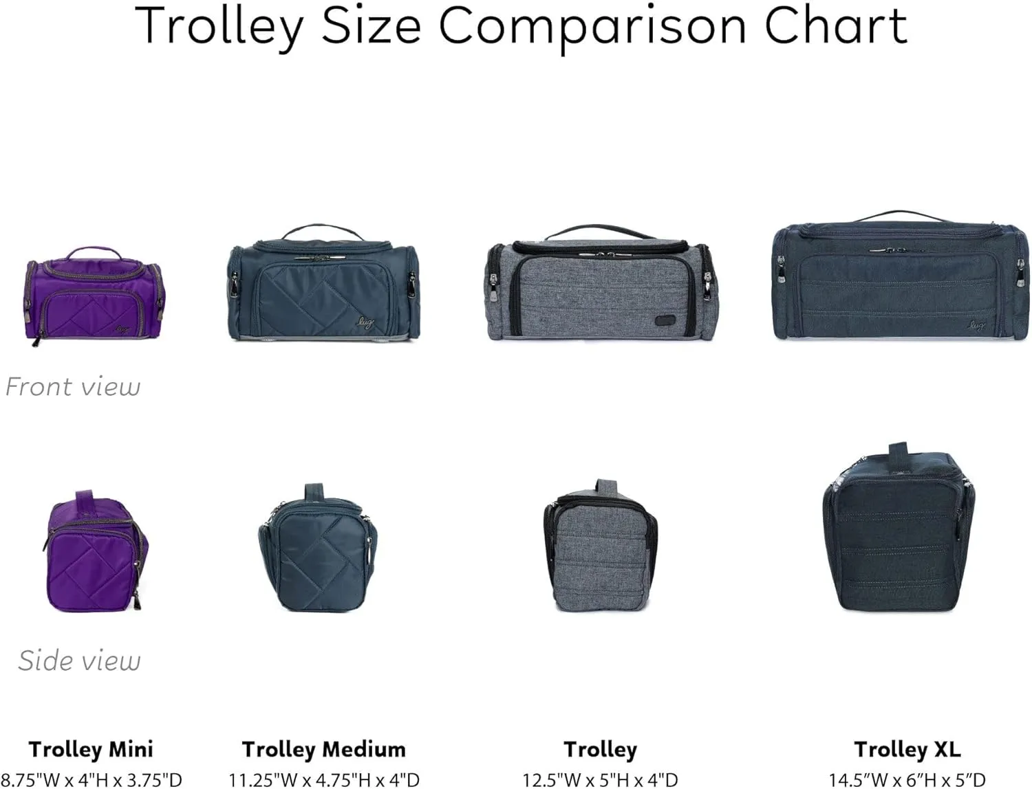 Lug Trolley Medium Cosmetic Case, CORAL
