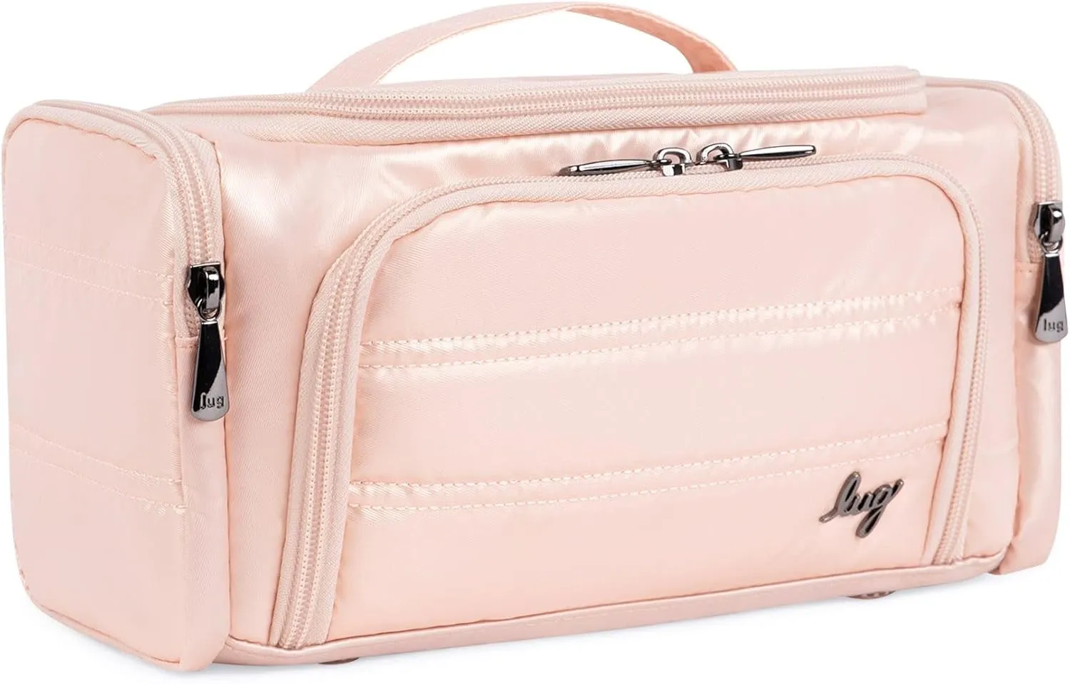 Lug Trolley Medium Cosmetic Case, CORAL