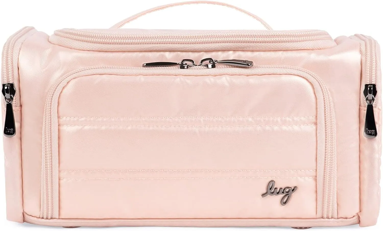 Lug Trolley Medium Cosmetic Case, CORAL
