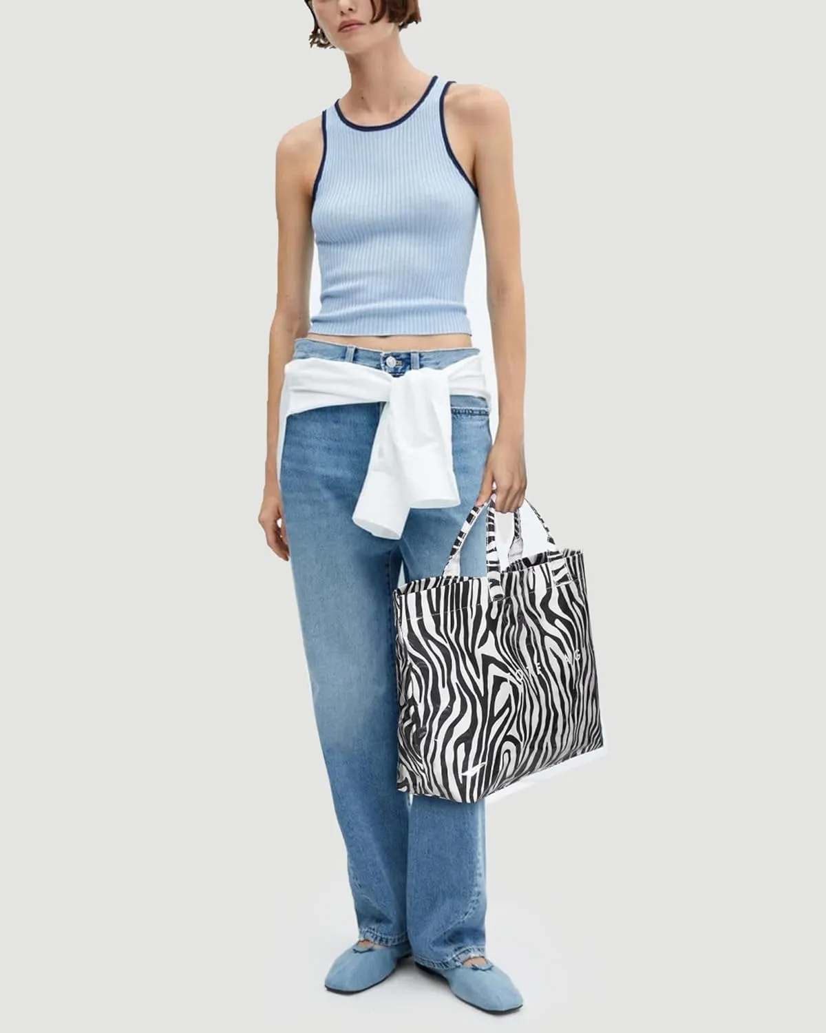Lushandy PVC Tote Bag for Women - Canvas Leopard Cheetah Print Letter Handbag - Clear PVC Carry All Bag