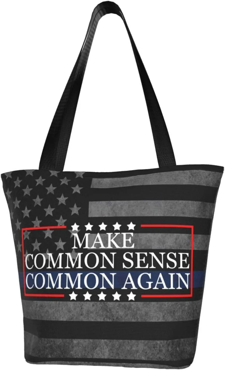 Make Common Sense Common Again Fashion Shoulder Bag Large Capacity For Man Or Woman