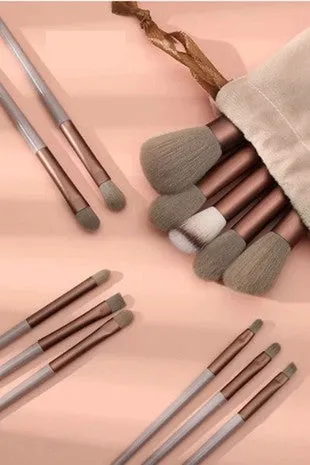 Makeup Pouch with Brushes