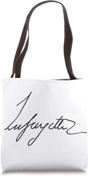Marquis de Lafayette Authentic Signature Tote Bag
