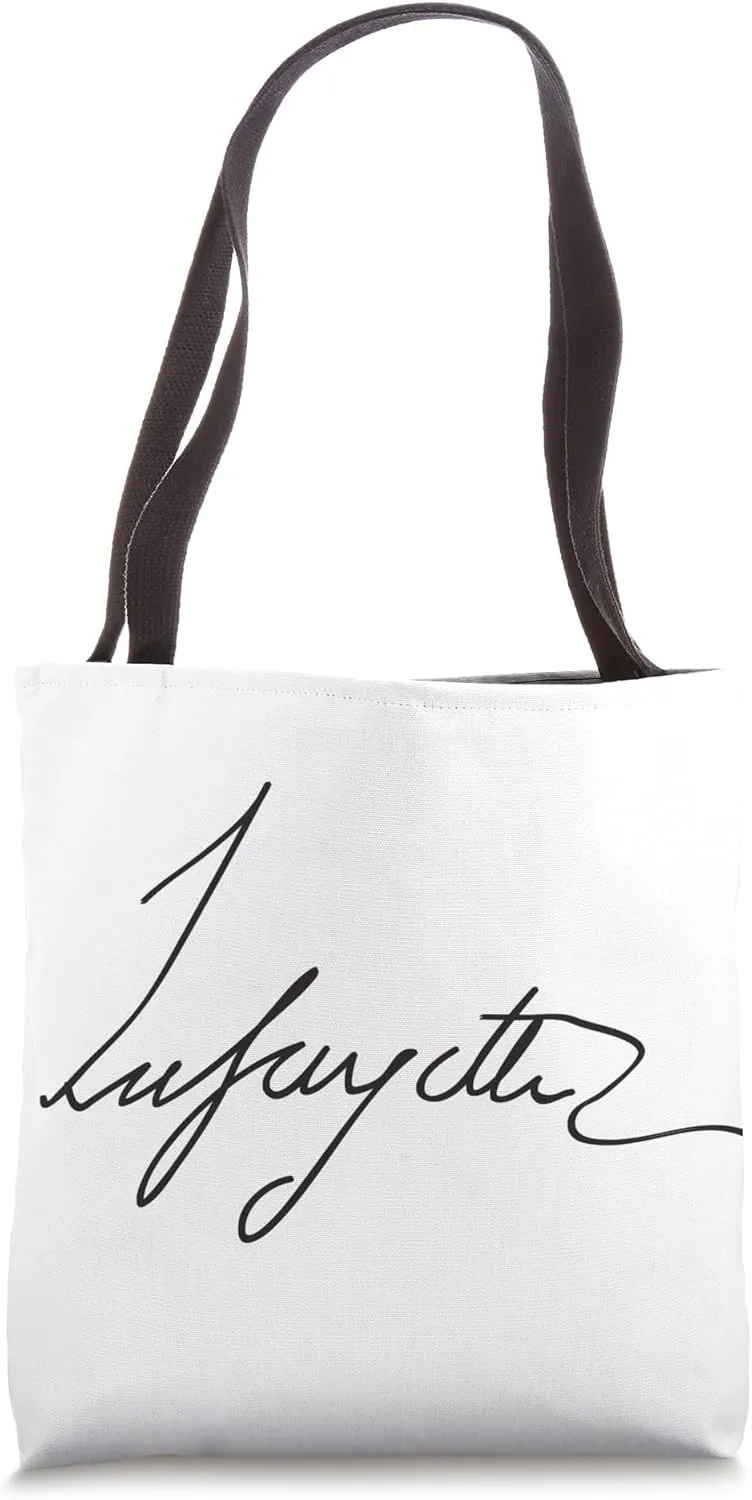 Marquis de Lafayette Authentic Signature Tote Bag