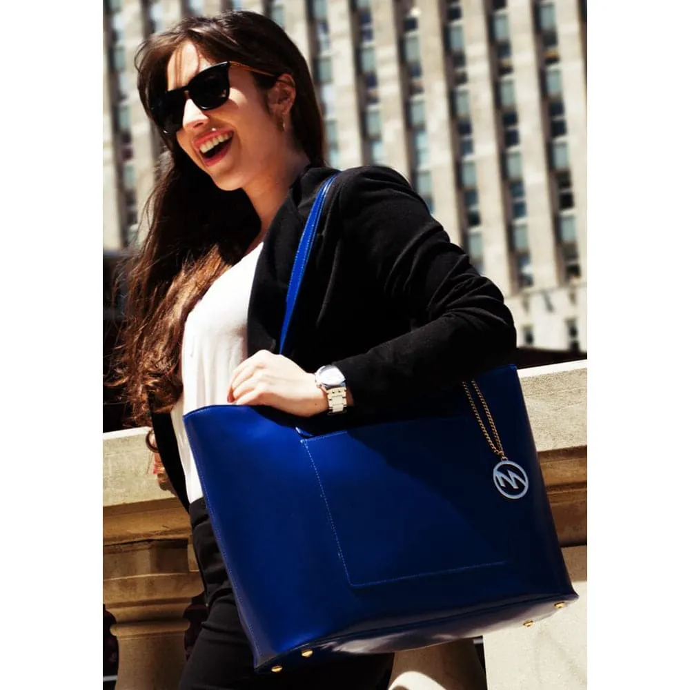 McKlein USA Alyson Leather Tote Bag with Tablet Pocket