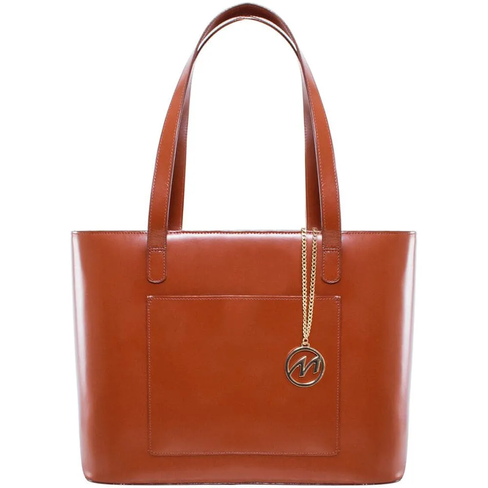 McKlein USA Alyson Leather Tote Bag with Tablet Pocket