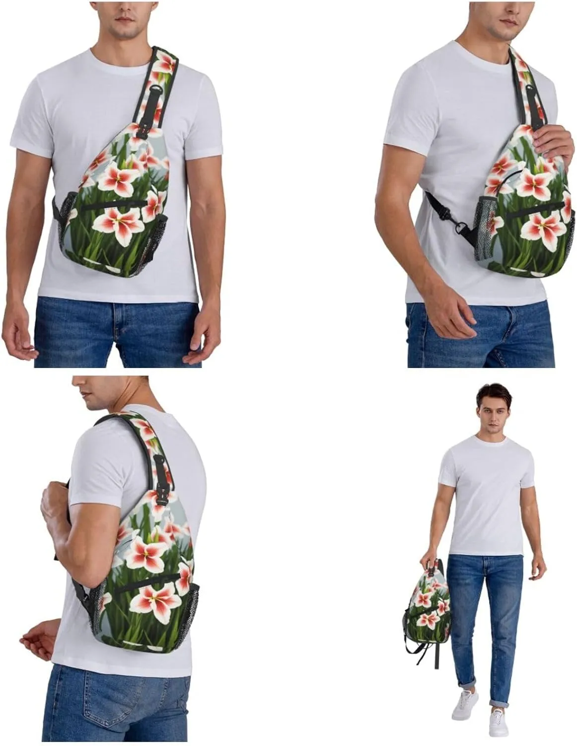 Mechanical Gold Disc Sling Bag For Women Mencross Sling Bag Fashion Crossbody Shoulder Bag Chest Bag For Hiking Travel