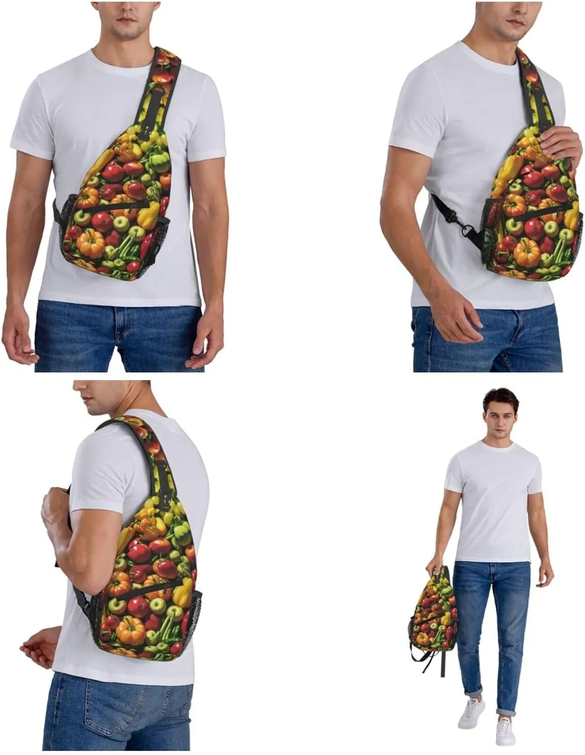 Mechanical Gold Disc Sling Bag For Women Mencross Sling Bag Fashion Crossbody Shoulder Bag Chest Bag For Hiking Travel