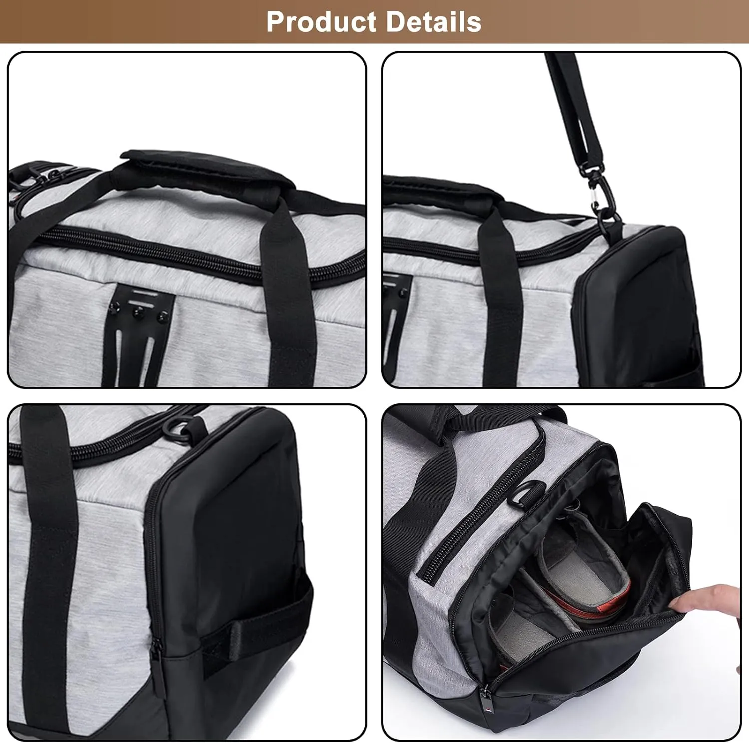 Men's Travel Duffel Bag Oxford Cloth Sports Bags Large Capacity Weekend Overnight Bag for Outdoor Camping Unisex (Blue)