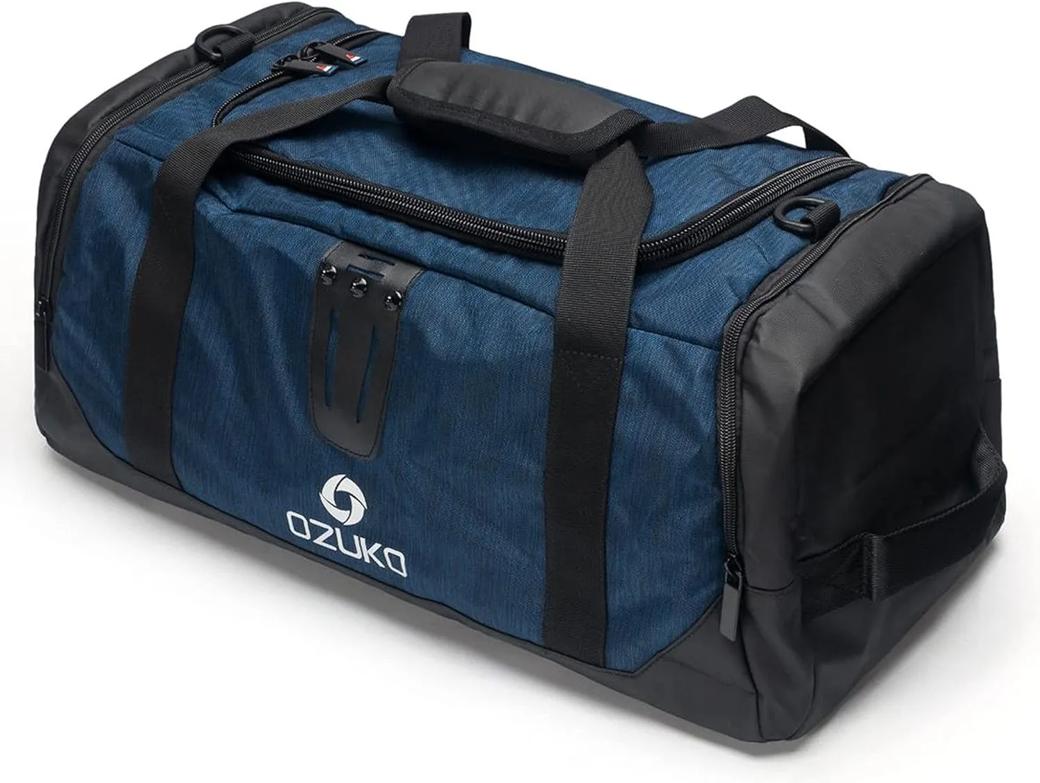 Men's Travel Duffel Bag Oxford Cloth Sports Bags Large Capacity Weekend Overnight Bag for Outdoor Camping Unisex (Blue)