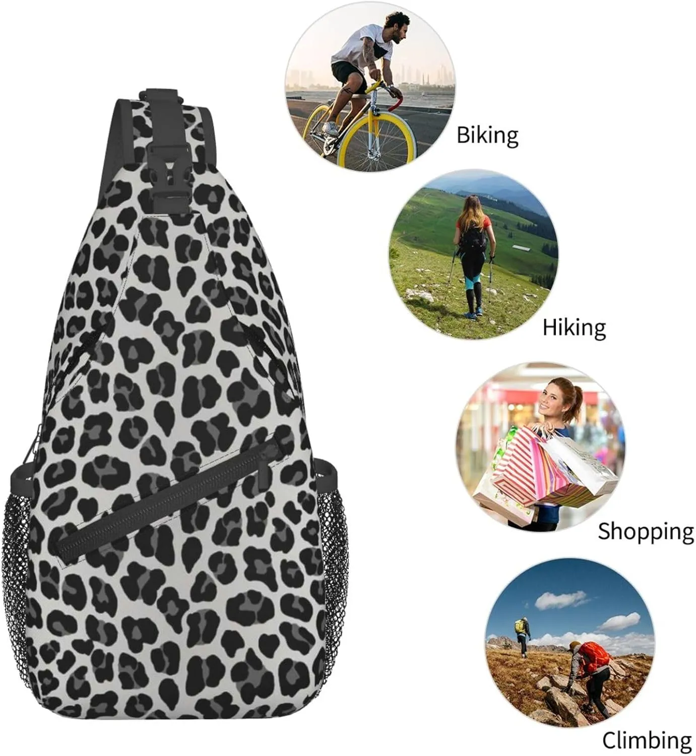Mexican Colorful Pigeons Pheasant Sling Bag Adjustable Crossbody Bag Casual Chest Bags Travel Shoulder Backpack