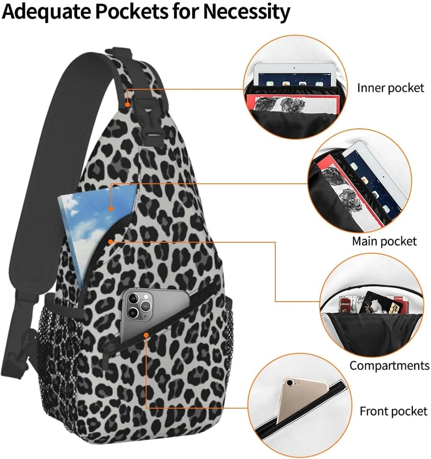 Mexican Colorful Pigeons Pheasant Sling Bag Adjustable Crossbody Bag Casual Chest Bags Travel Shoulder Backpack