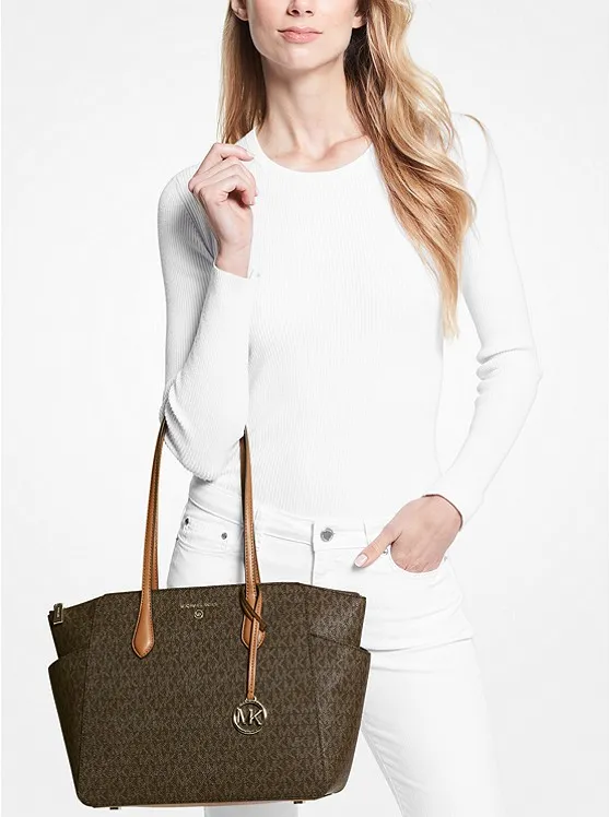 M.I.C.H.A.E.L K.O.R.S Marilyn Medium Logo Tote Bag