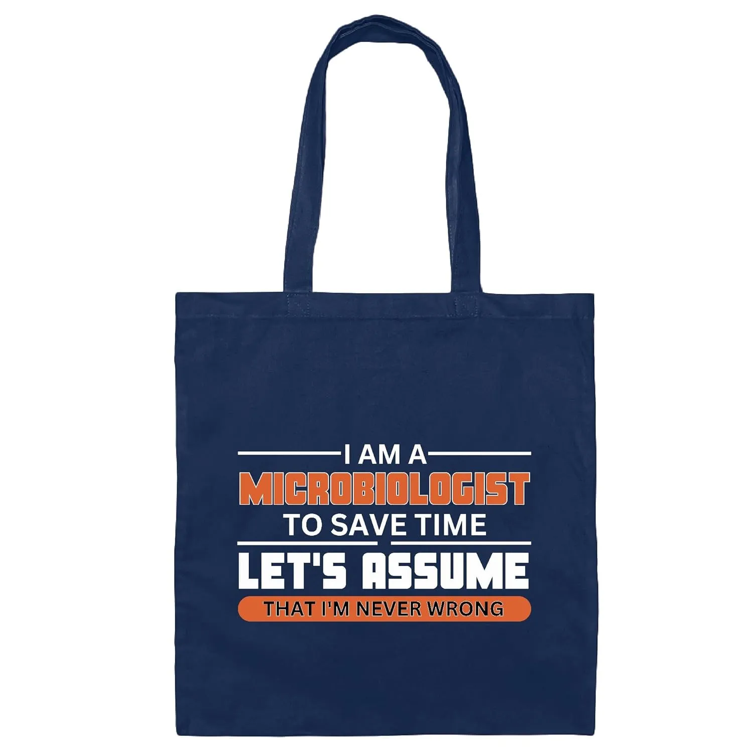 Microbiology Gifts for Microbiologists Inspiring Quotes Tote Bag Navy Black Multicolor Canvas Tote Bag