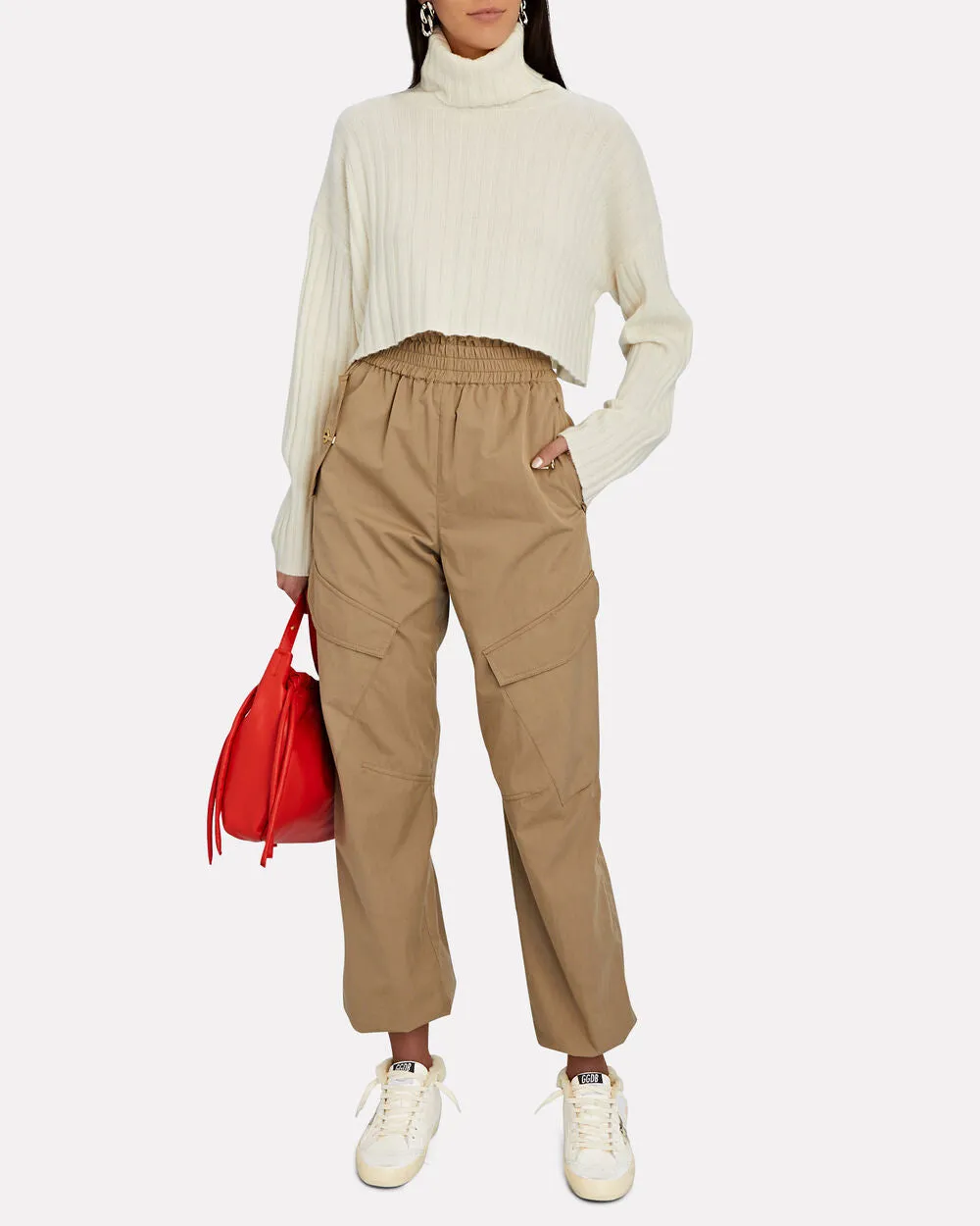 Mid Star Shearling-Trimmed Sneakers