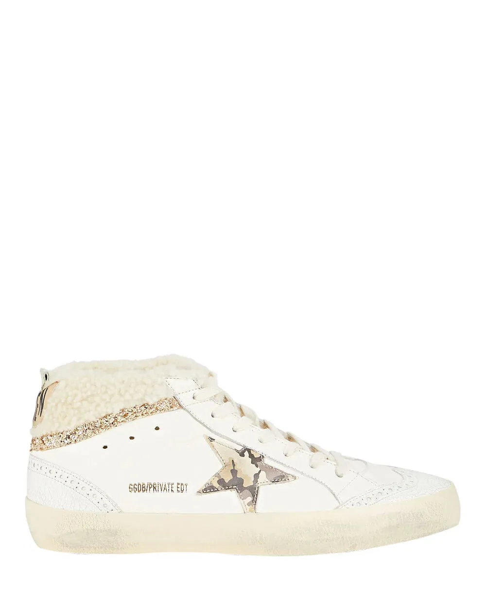 Mid Star Shearling-Trimmed Sneakers