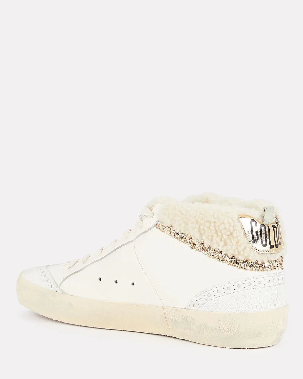Mid Star Shearling-Trimmed Sneakers