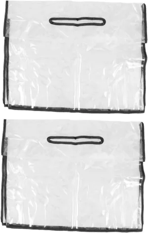 Milisten 2pcs Transparent Handbag Rain Cover Tote Bag Protector for Outdoor Travel Hiking Cycling Camping Durable Rainproof Handbag Shield