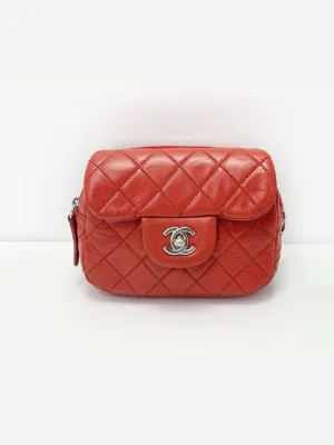 Mini Bag Chanel Lambskin Matrasse Seamless Cross Global delivery 15th Chain 4VCHB34243 Red