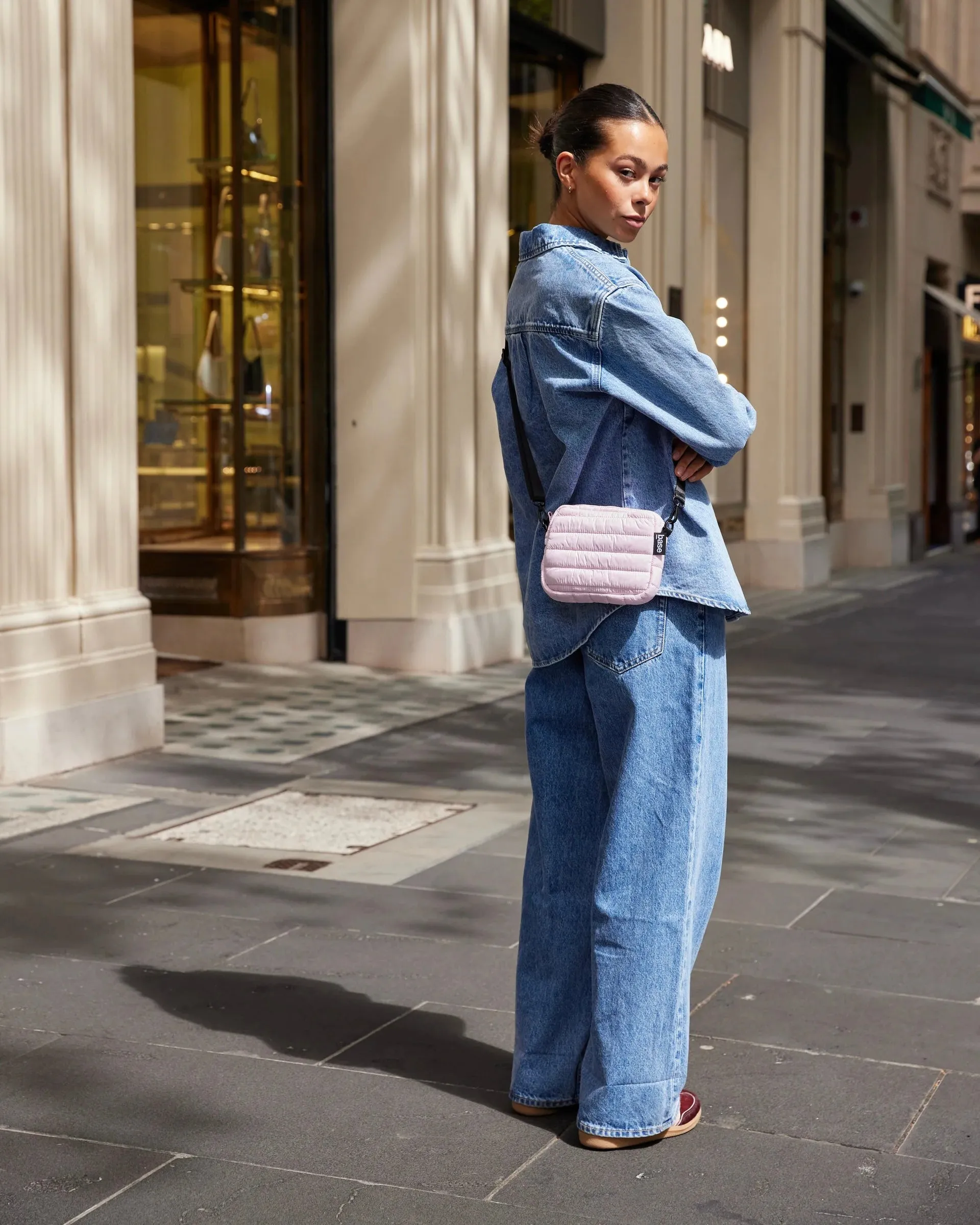 Mini Base Crossbody Bag (Peony)