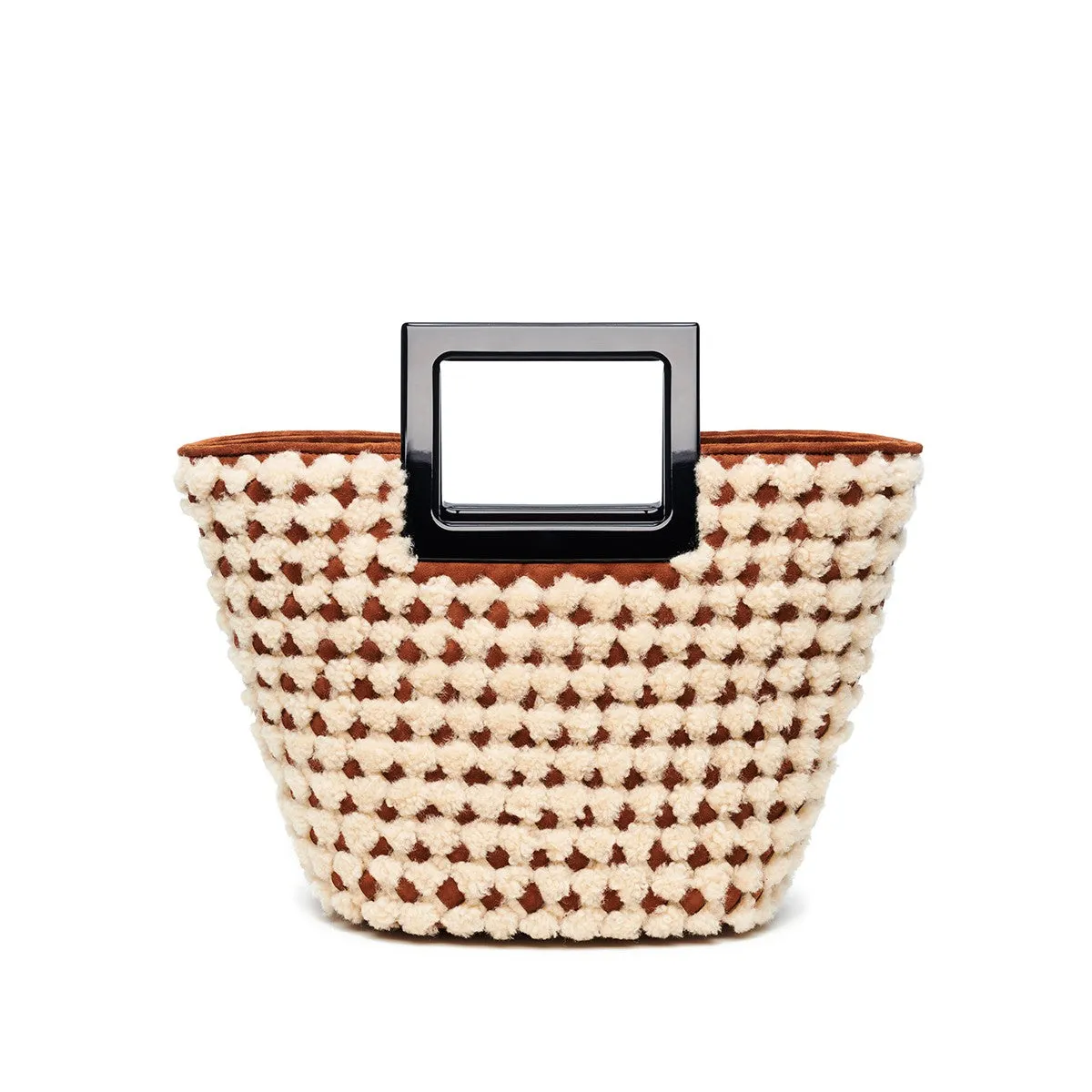 MINI RIVIERA IN IVORY WOVEN SHEARLING