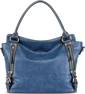 MINTEGRA Women Handbags Hobo Shoulder Bags Tote Large Capacity PU Leather Crossbody Bags