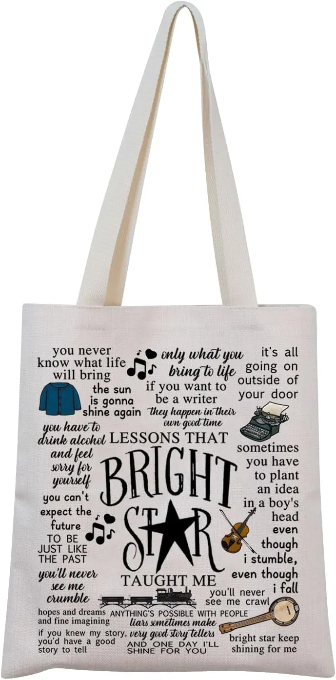 MNIGIU Musical Encouragement Quote Gift Tote Bag Musical Lover Gift Merchandise
