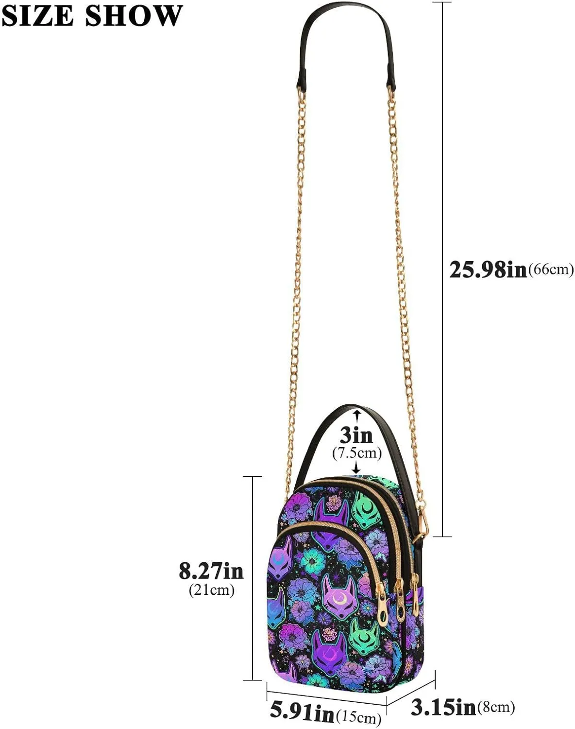MNSRUU Quilted Crossbody Bags for Women Trendy, Women's Crossbody Handbags Goth Skull Travel Cell Phone Purses Bags