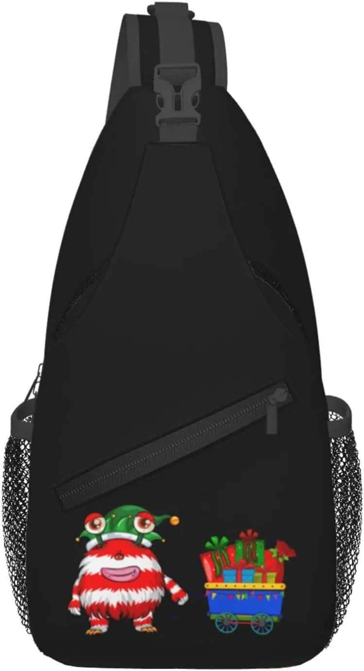 Monsters And Gifts Crossbody Bags For Women Men Chest Backpack Gym Shoulder Bag Travel Outdoor Sports Casual Crossbody Bags