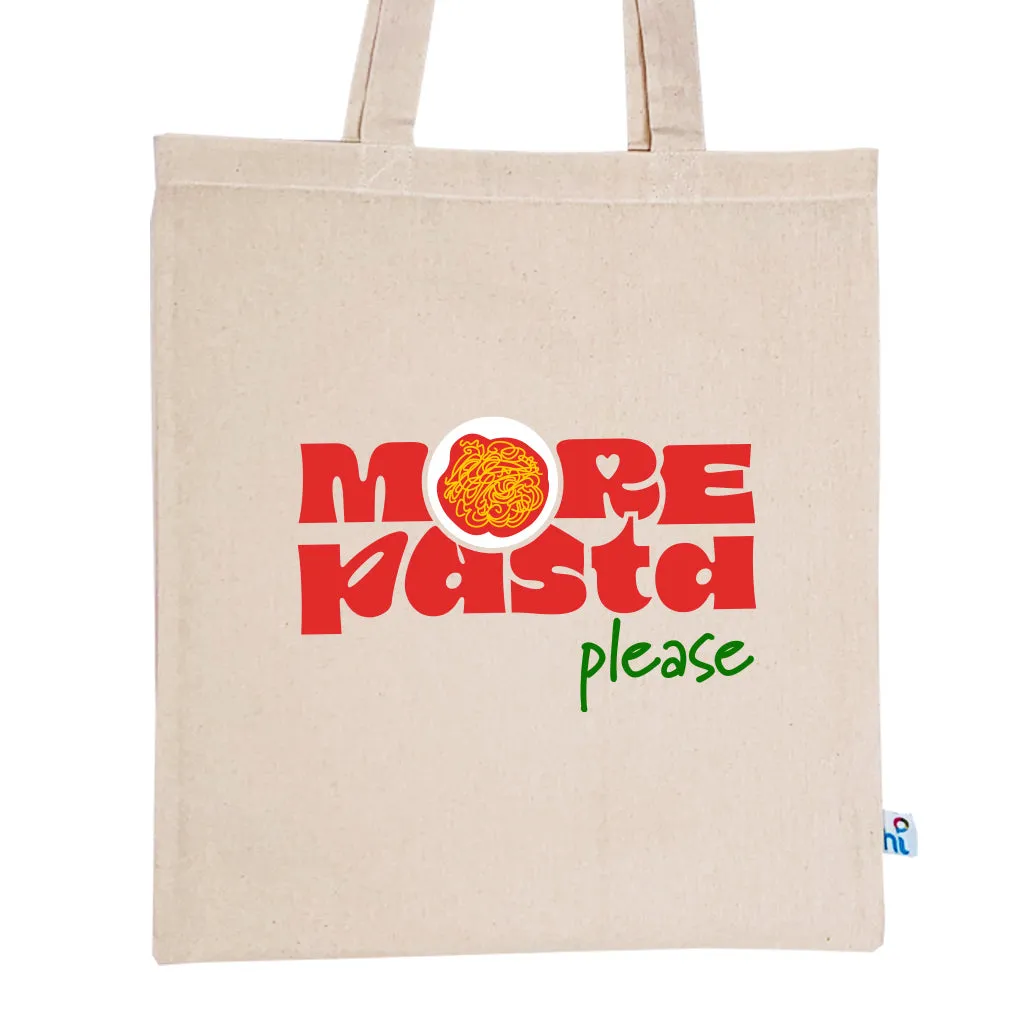 More Pasta Calico Tote Bag