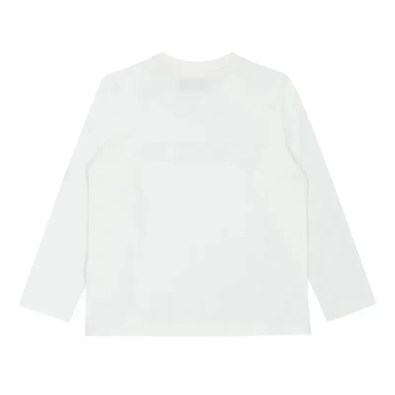 Moschino White Logo Patch Dungree Set