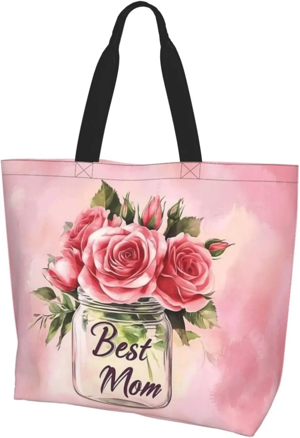 Mothers Day Tote Bag With Zipper Women Mom Bags Large Mama tote bag Reusable With Handles Mother Gifts