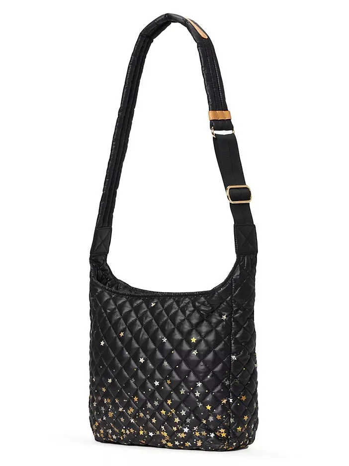 MZ WALLACE PARKER STAR PRINT QUILTED CROSSBODY BAG