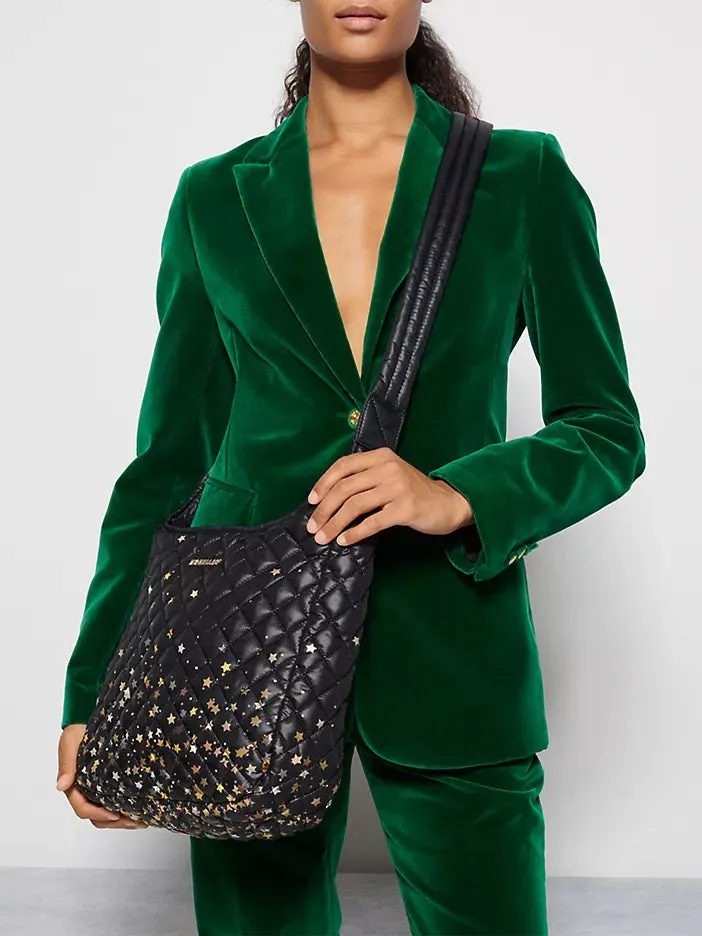 MZ WALLACE PARKER STAR PRINT QUILTED CROSSBODY BAG