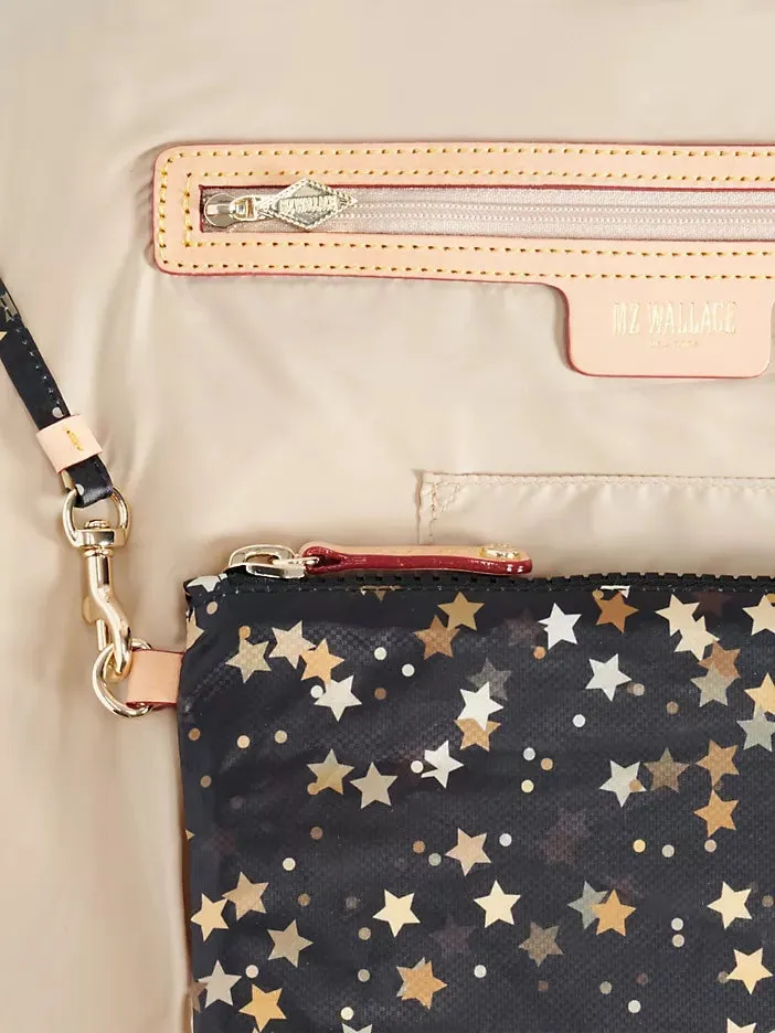 MZ WALLACE PARKER STAR PRINT QUILTED CROSSBODY BAG